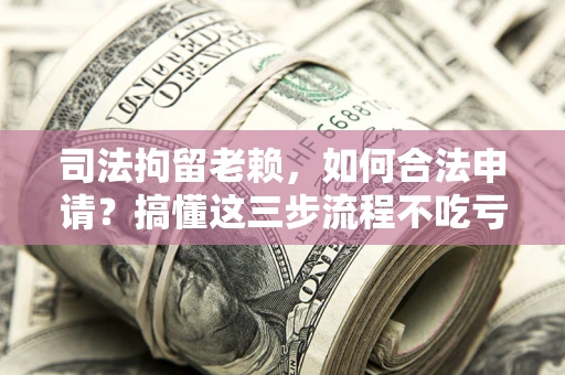 北京司法拘留老赖，如何合法申请？搞懂这三步流程不吃亏！