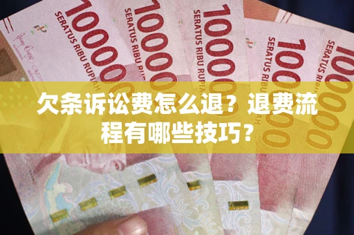 北京欠条诉讼费怎么退？退费流程有哪些技巧？