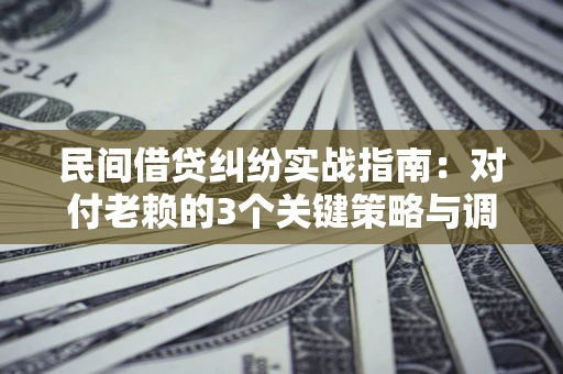 北京民间借贷纠纷实战指南：对付老赖的3个关键策略与调解盲区解析