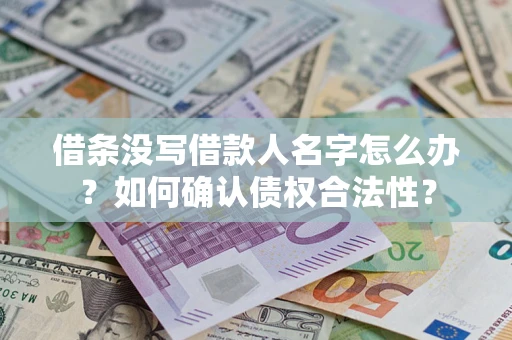 北京借条没写借款人名字怎么办？如何确认债权合法性？
